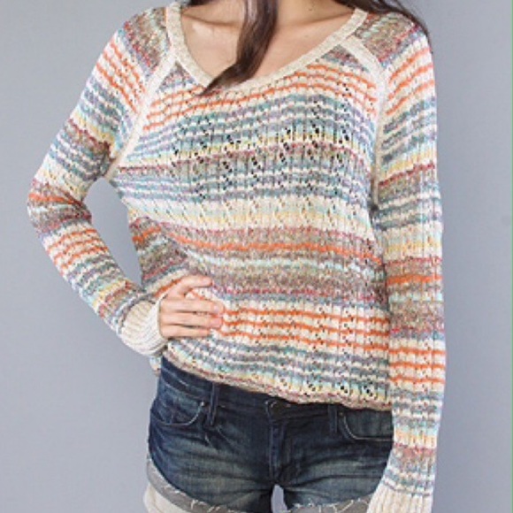 Free People Sweaters - Free People Multicolor Striped Sweater
